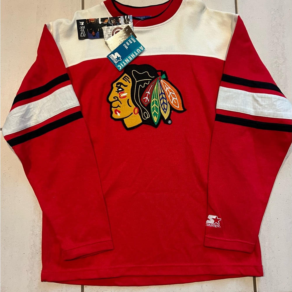Vintage Chicago Blackhawks Starter
Sweatshirt/Jersey 90’s (NWT)